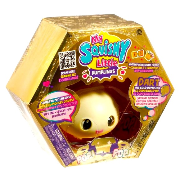 New - My Squishy Little Golden Dumpling - Dart (Gold) - Collectible - Picture 1 of 7